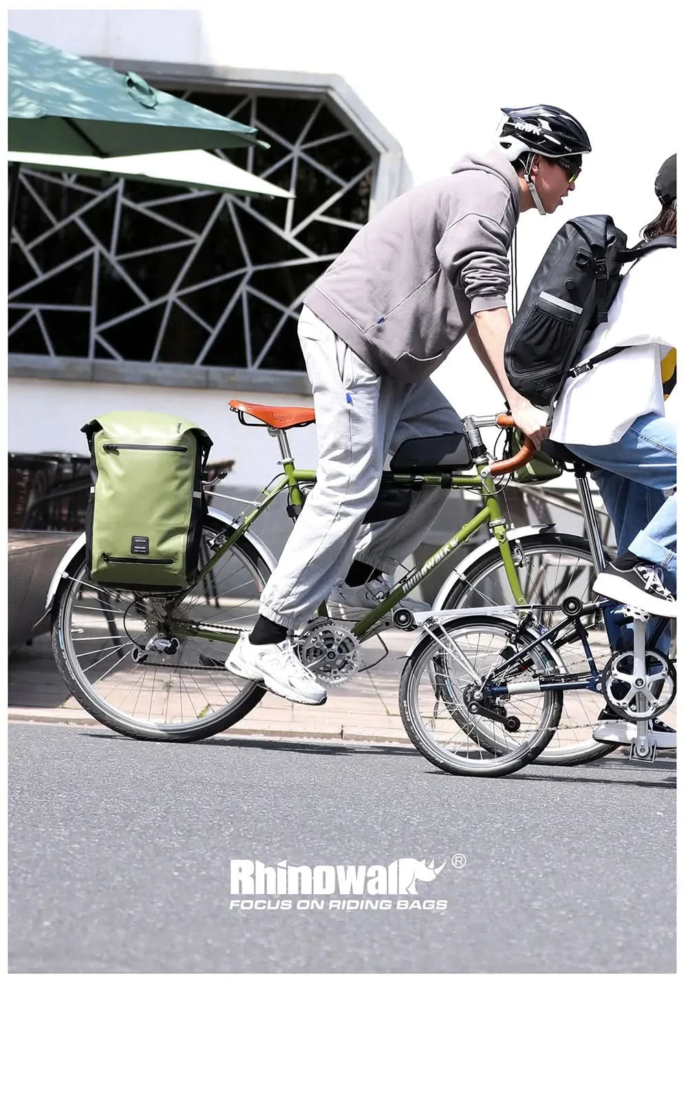 Rhinowalk Fahrrad-Packtasche 22L Vollständig wasserdichte Gepäckträgertasche Rucksack Kapazität Multifunktionaler Gepäckträger Fahrradtasche Umhängetasche
