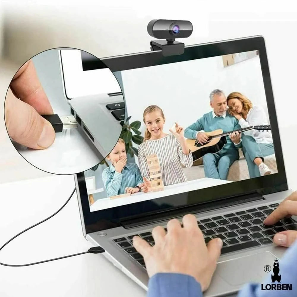 Webcam 1080p Kamera für Computer mit integriertem Mikrofon