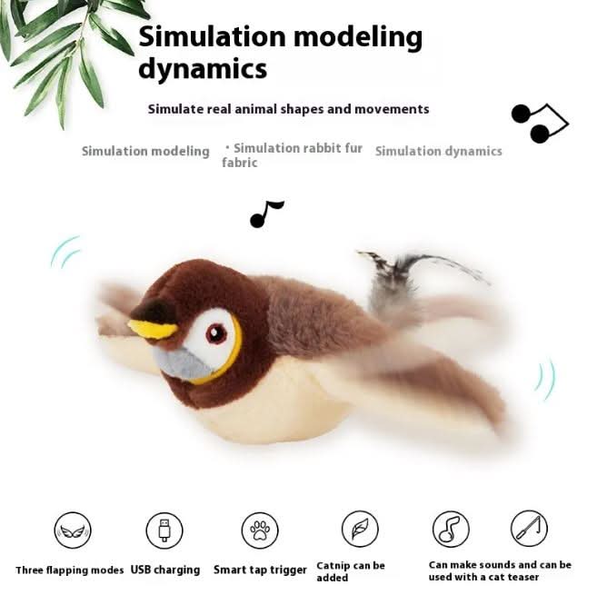 Flapping Bird Cat  Toy