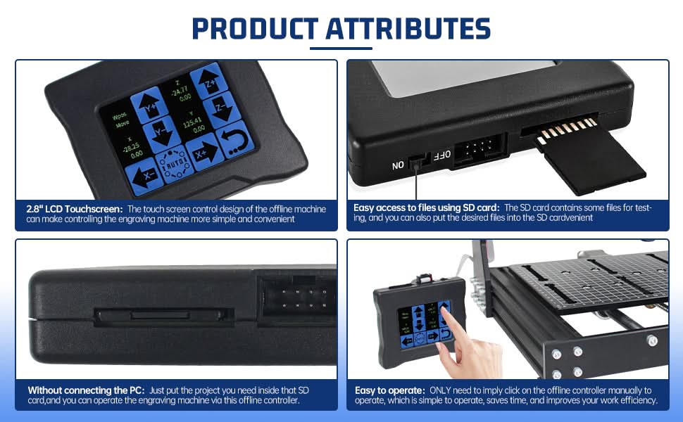 3018 Pro 3 Axis CNC GRBL Control DIY Mini Laser engraving Router Machine With E-stop + Off-line Controller