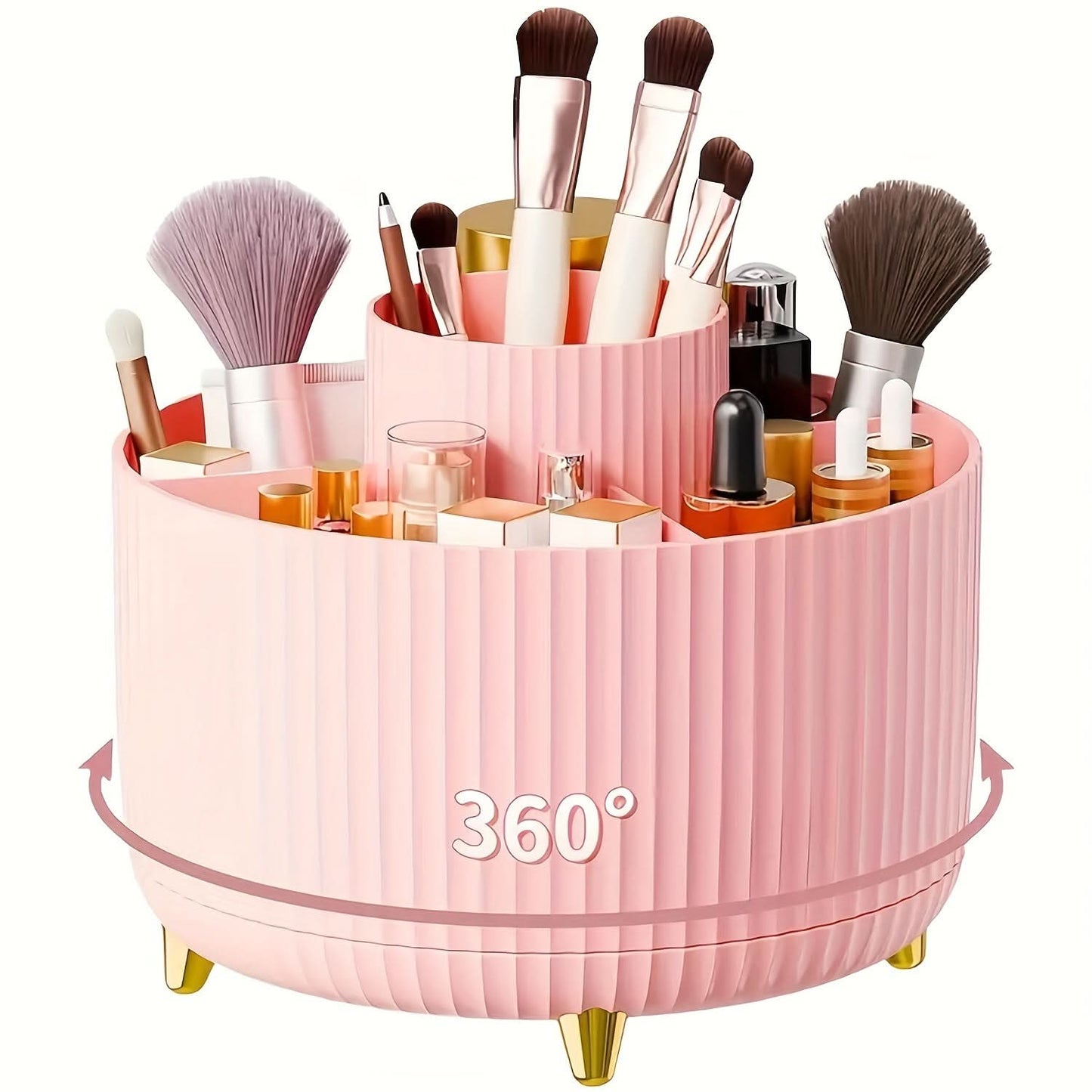360°-drehbarer Make-up-Organizer für Damen