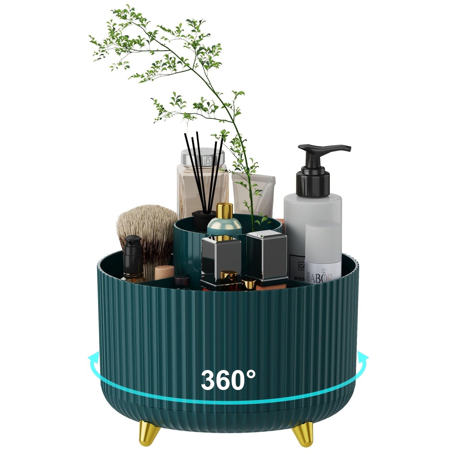 360°-drehbarer Make-up-Organizer für Damen