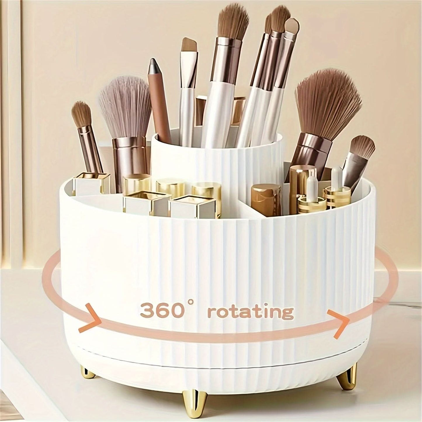 360°-drehbarer Make-up-Organizer für Damen